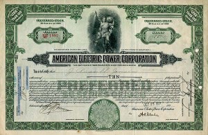 American Electric Power Corporation - Stock Certificate